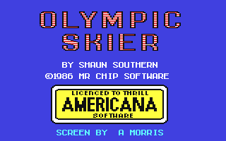 Olympic Skier Title Screen